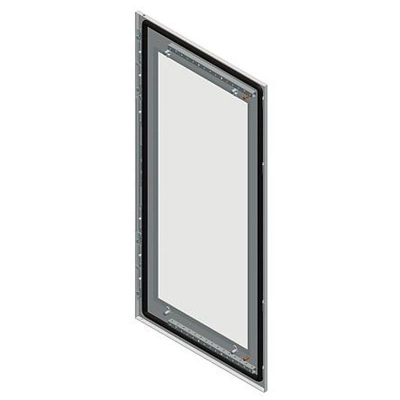 Schneider Electric NSYSF Series Lockable Door: Securit Glass Door: Sheet Steel RAL 7035 Single Door, 600 mm H, 1.2m W,
