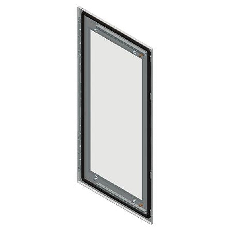 Schneider Electric NSYSFD Series Lockable Door: Securit Glass Door: Sheet Steel RAL 7035 Single Door, 2200 mm H, 600mm