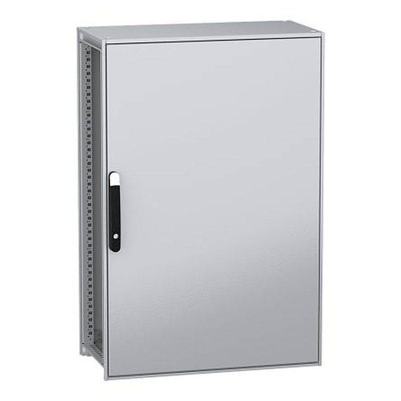 Schneider Electric PanelSeT SFN Series Galvanised Steel 1-Door Floor Standing Enclosure, Plain Door, IP55 400 mm, 800 mm