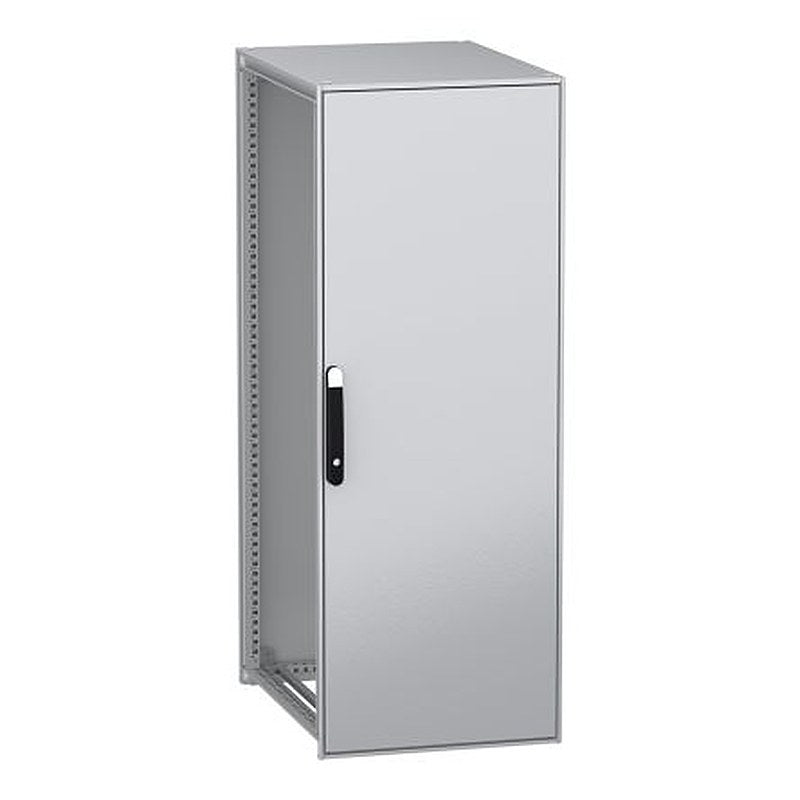 Schneider Electric PanelSeT SFN Series Galvanised Steel 1-Door Floor Standing Enclosure, Plain Door, IP55 800 mm, 600 mm