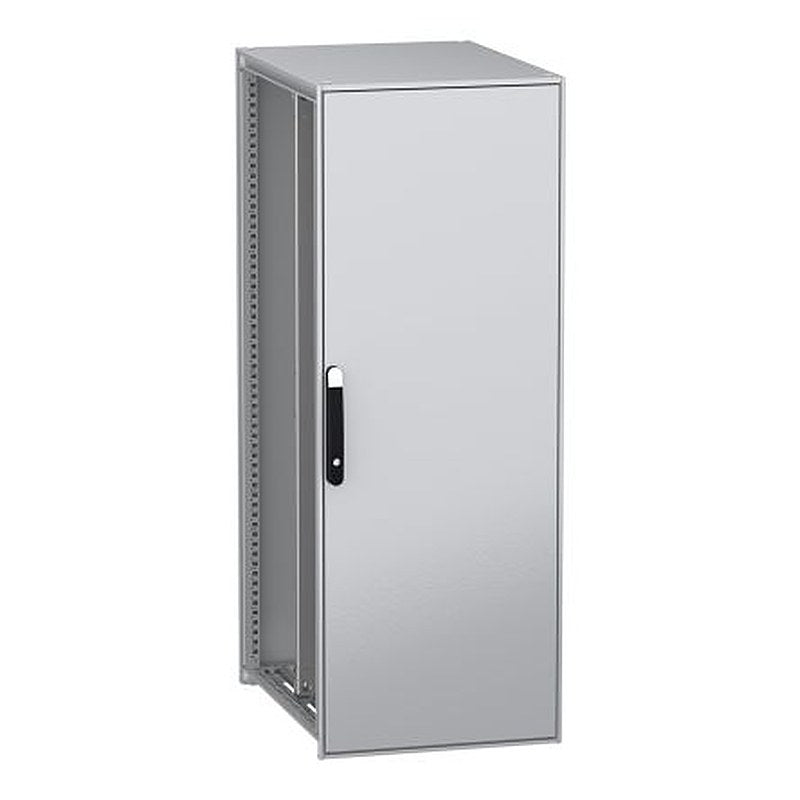 Schneider Electric PanelSeT SFN Series Galvanised Steel 1-Door Floor Standing Enclosure, Plain Door, IP55 800 mm, 600 mm