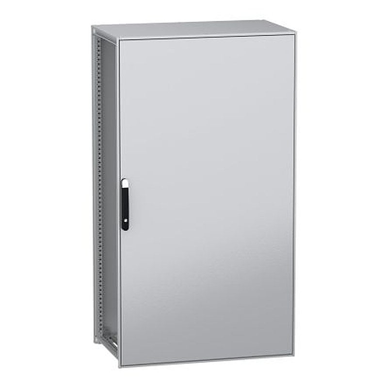 Schneider Electric PanelSeT SFN Series Galvanised Steel 1-Door Floor Standing Enclosure, Plain Door, IP55 600 mm, 1000