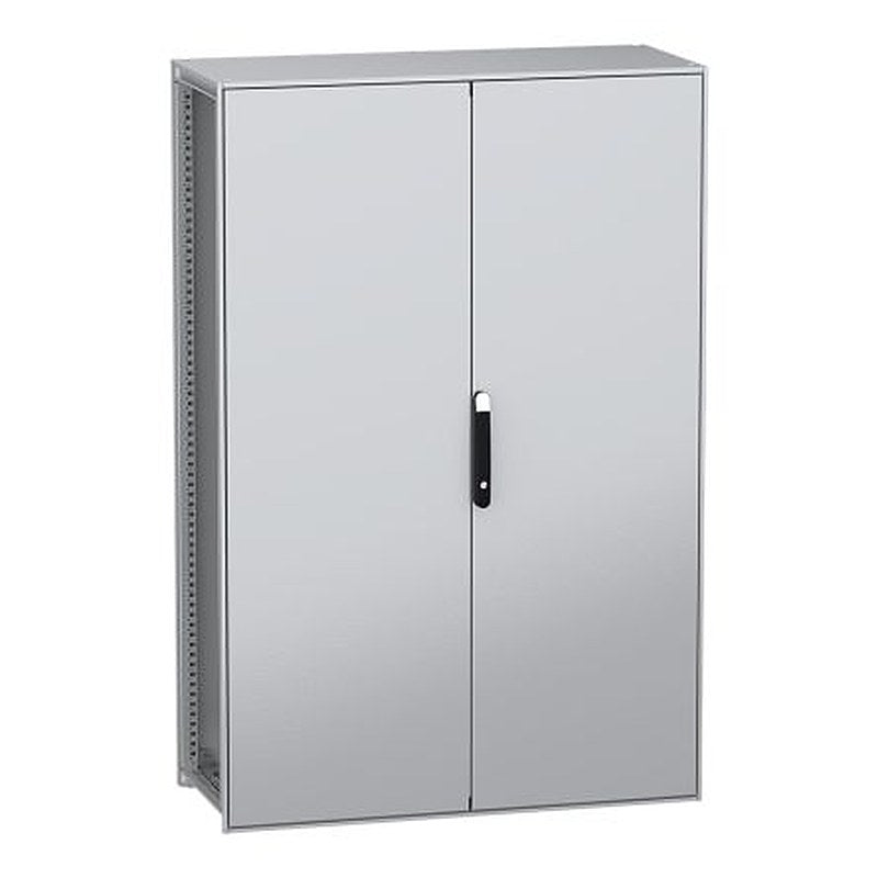 Schneider Electric PanelSeT SFN Series Galvanised Steel 2-Door Floor Standing Enclosure, Plain Door, IP55 500 mm, 1200