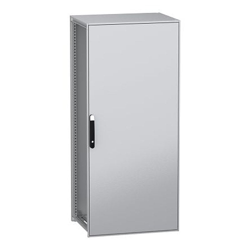 Schneider Electric PanelSeT SFN Series Galvanised Steel 1-Door Floor Standing Enclosure, Plain Door, IP55 600 mm, 800 mm