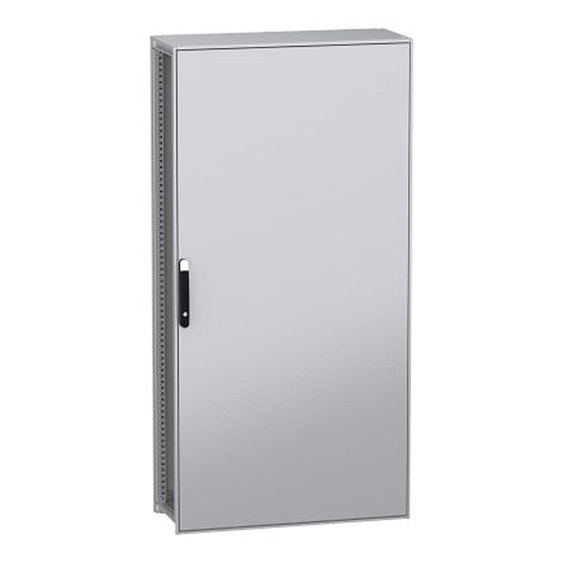 Schneider Electric PanelSeT SFN Series Galvanised Steel 1-Door Floor Standing Enclosure, Plain Door, IP55 400 mm, 1000