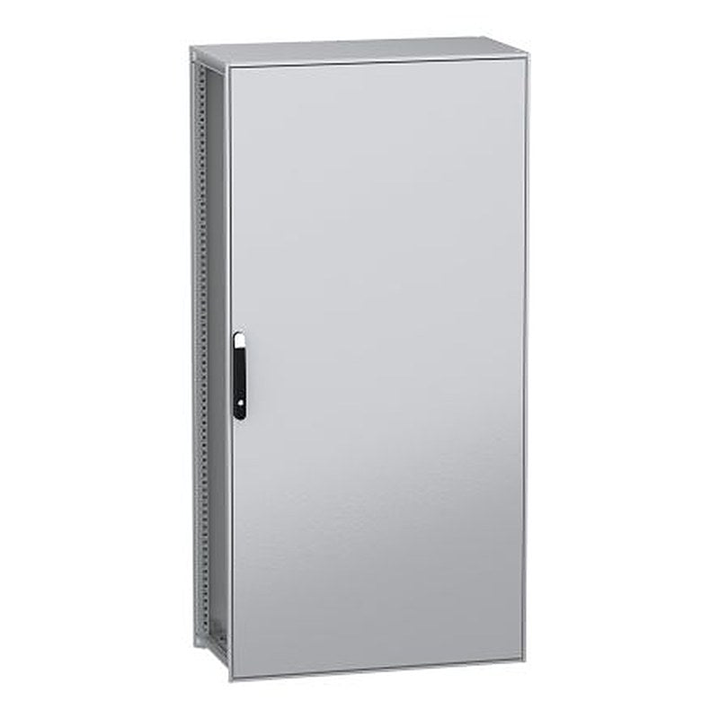Schneider Electric PanelSeT SFN Series Galvanised Steel 1-Door Floor Standing Enclosure, Plain Door, IP55 500 mm, 1000