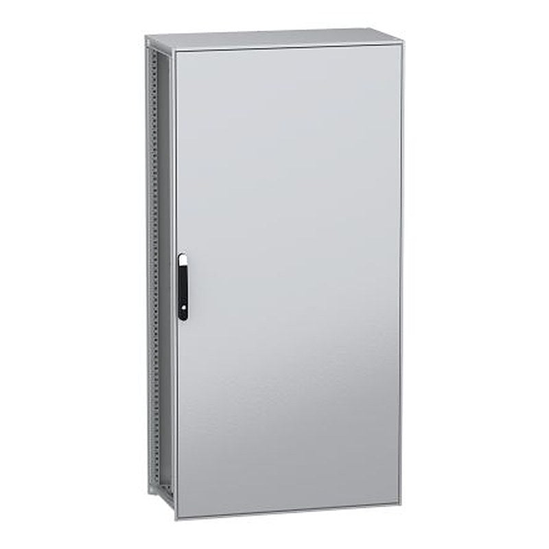 Schneider Electric PanelSeT SFN Series Galvanised Steel 1-Door Floor Standing Enclosure, Plain Door, IP55 500 mm, 1000