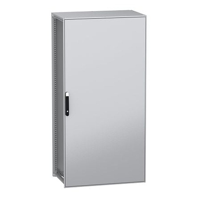 Schneider Electric PanelSeT SFN Series Galvanised Steel 1-Door Floor Standing Enclosure, Plain Door, IP55 600 mm, 1000