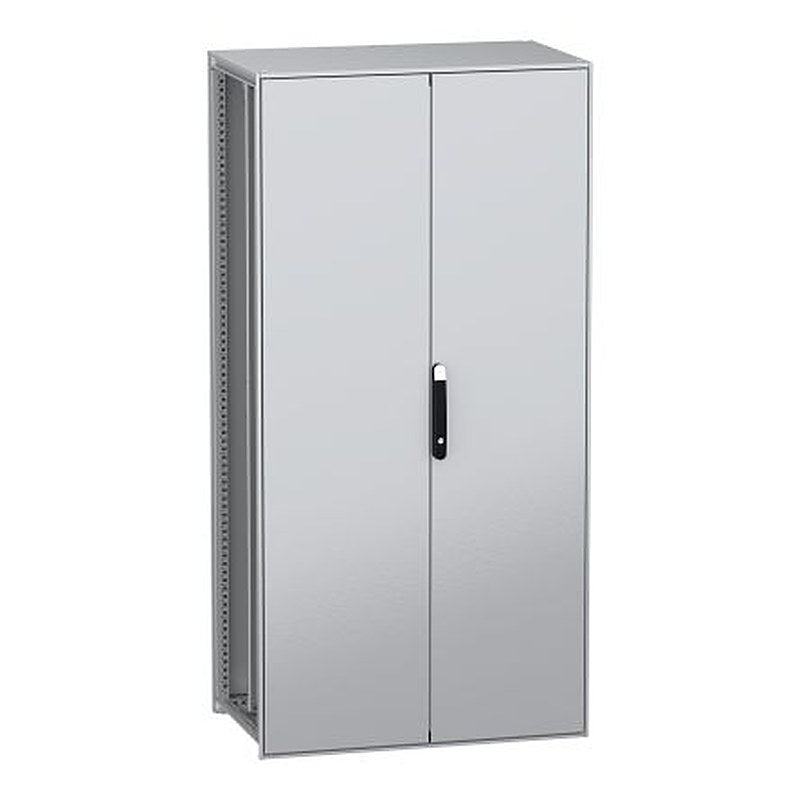 Schneider Electric PanelSeT SFN Series Galvanised Steel 2-Door Floor Standing Enclosure, Plain Door, IP55 600 mm, 1000