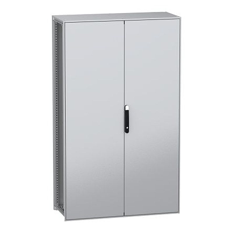Schneider Electric PanelSeT SFN Series Galvanised Steel 2-Door Floor Standing Enclosure, Plain Door, IP55 500 mm, 1200