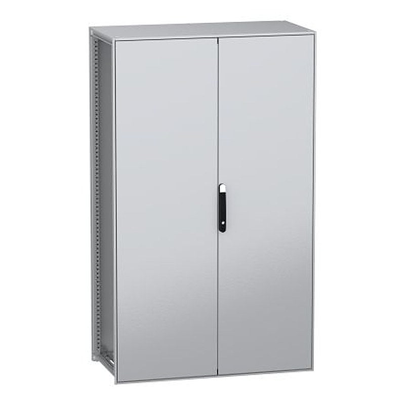Schneider Electric PanelSeT SFN Series Galvanised Steel 2-Door Floor Standing Enclosure, Plain Door, IP55 600 mm, 1200