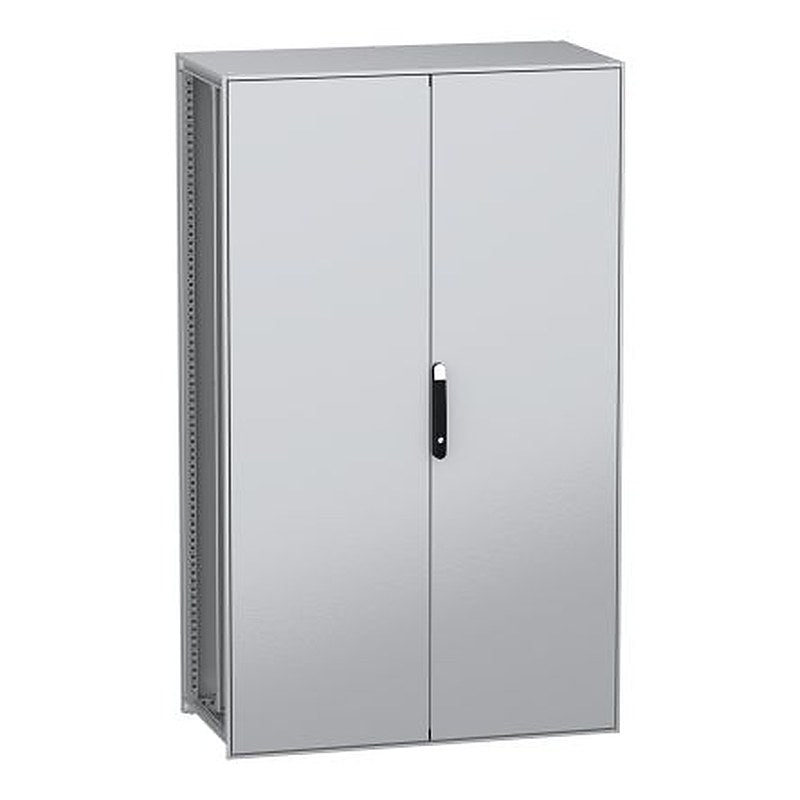 Schneider Electric PanelSeT SFN Series Galvanised Steel 2-Door Floor Standing Enclosure, Plain Door, IP55 600 mm, 1200