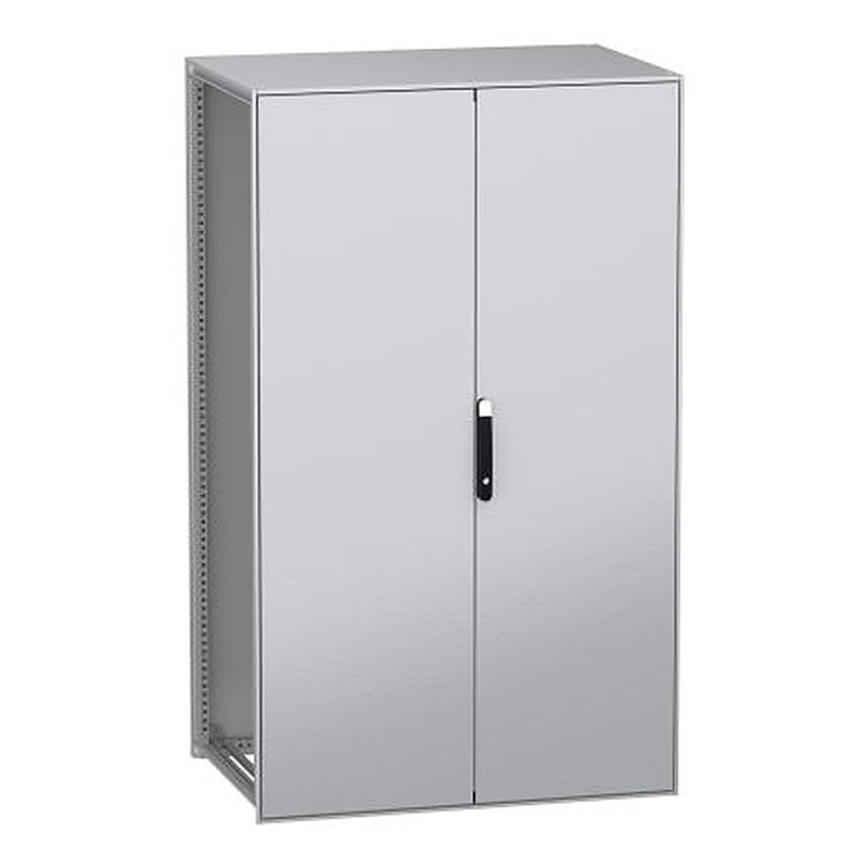 Schneider Electric PanelSeT SFN Series Galvanised Steel 2-Door Floor Standing Enclosure, Plain Door, IP55 800 mm, 1200