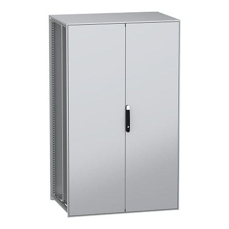 Schneider Electric PanelSeT SFN Series Galvanised Steel 2-Door Floor Standing Enclosure, Plain Door, IP55 800 mm, 1200