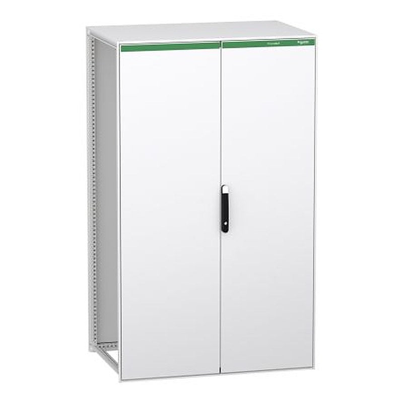 Schneider Electric PrismaSeT HD Series Galvanised Steel, Sheet Steel 2-Door Floor Standing Enclosure, Plain Door, IP55