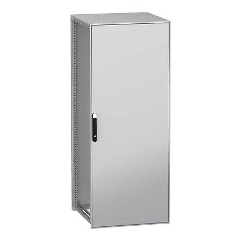 Schneider Electric PanelSeT SFN Series Galvanised Steel 1-Door Floor Standing Enclosure, Plain Door, IP55 800 mm, 800 mm