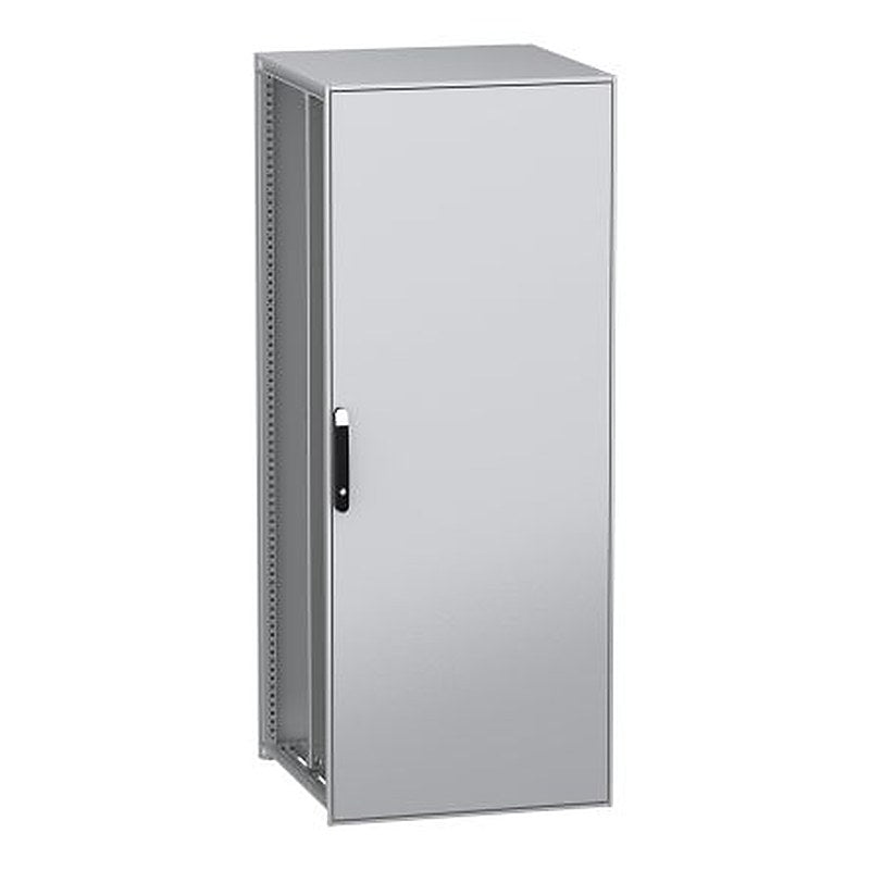 Schneider Electric PanelSeT SFN Series Galvanised Steel 1-Door Floor Standing Enclosure, Plain Door, IP55 800 mm, 800 mm