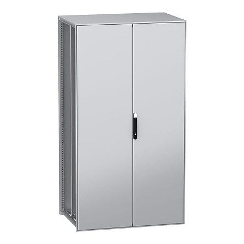 Schneider Electric PanelSeT SFN Series Galvanised Steel 2-Door Floor Standing Enclosure, Plain Door, IP55 800 mm, 1200