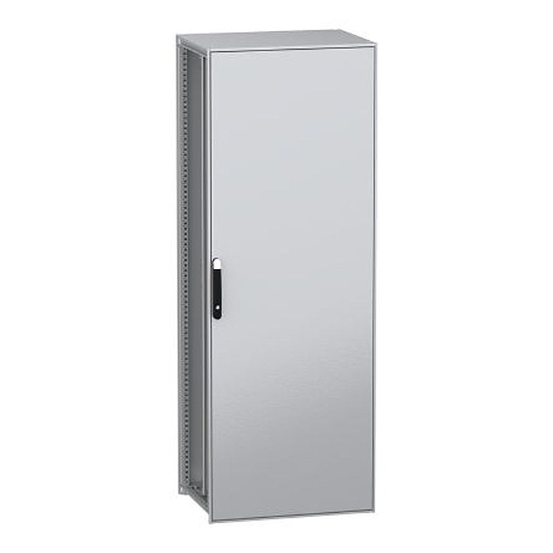 Schneider Electric PanelSeT SFN Series Galvanised Steel 1-Door Floor Standing Enclosure, Plain Door, IP55 600 mm, 800 mm