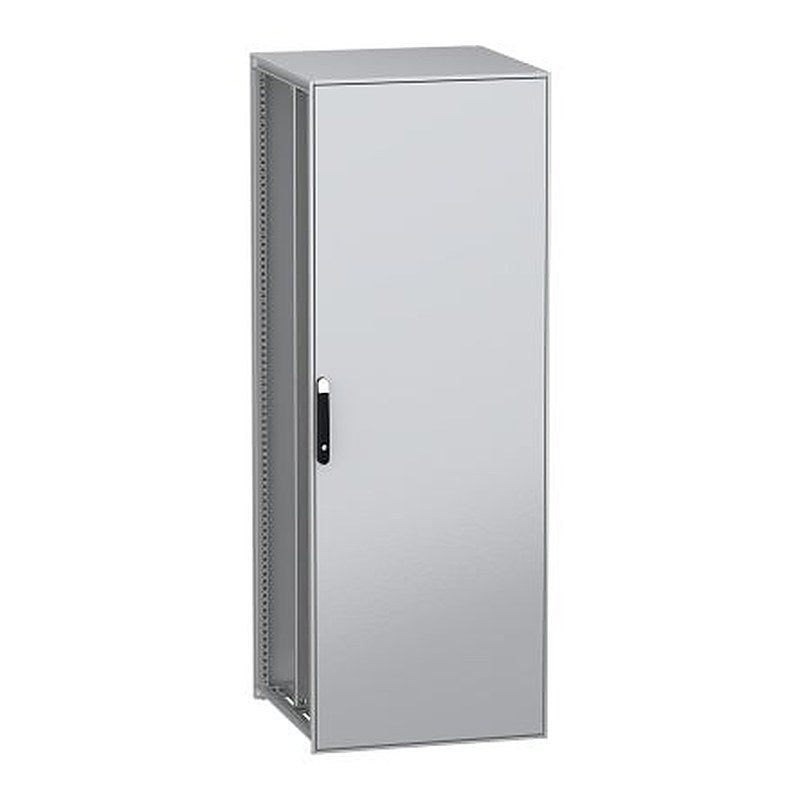 Schneider Electric PanelSeT SFN Series Galvanised Steel 1-Door Floor Standing Enclosure, Plain Door, IP55 800 mm, 800 mm