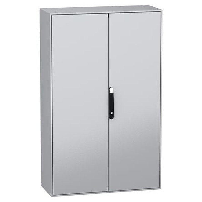 Schneider Electric PanelSeT SM Series Enclosure: Light Grey, Handle: Black Sheet Steel General Purpose Enclosure, IP55,