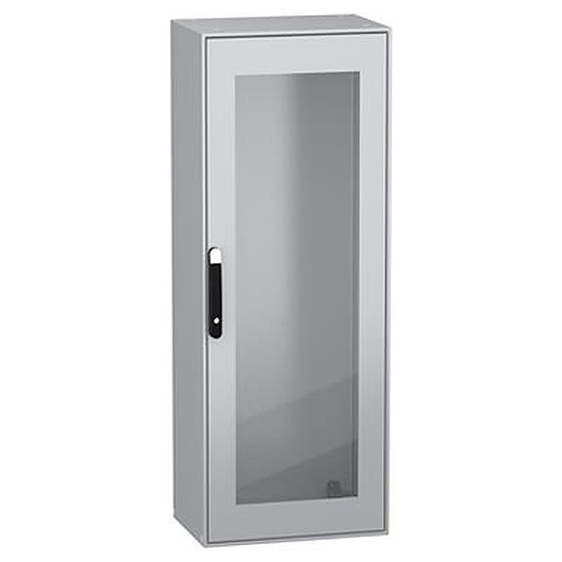 Schneider Electric NSY Series Black, Grey Sheet Steel General Purpose Enclosure, IP55, IK08 600 mm, 1600 mm, 400 mm