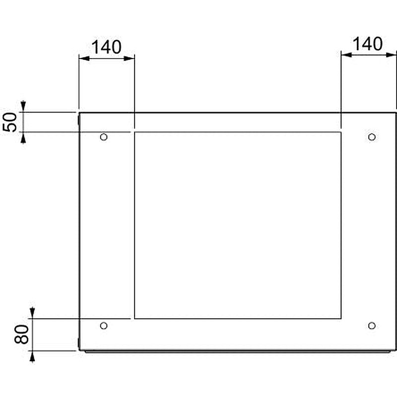 Schneider Electric Steel Epoxy Polyester Powder Gland Plate Plain Cable Gland, 600mm W, 20 mm L for Use with Spacial SM