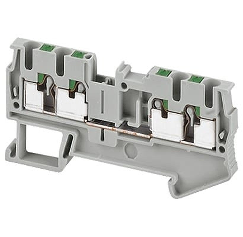Schneider Electric NSYTRP Series Terminal Block, 4-Way, 2.5mm² Wire, 24A Push-in