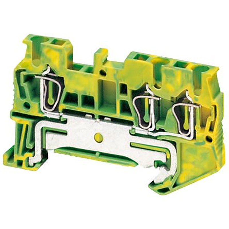 Schneider Electric 3-Way Protective earth Earth Terminal Block, 2.5mm², Spring Terminal, Polyamide 66 Housing, ATEX
