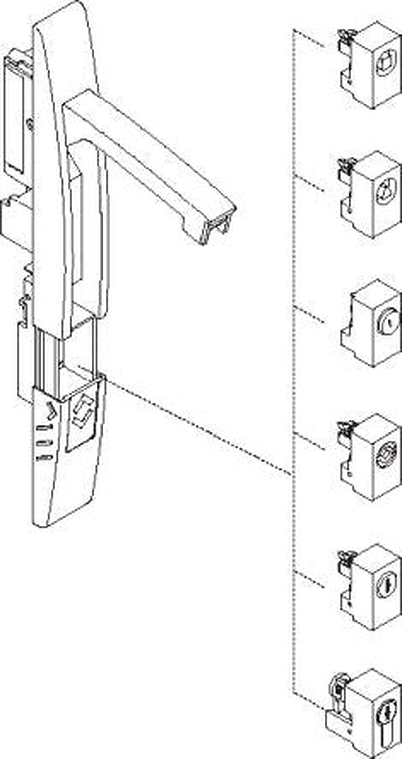 Schneider Electric Black Locking Handle