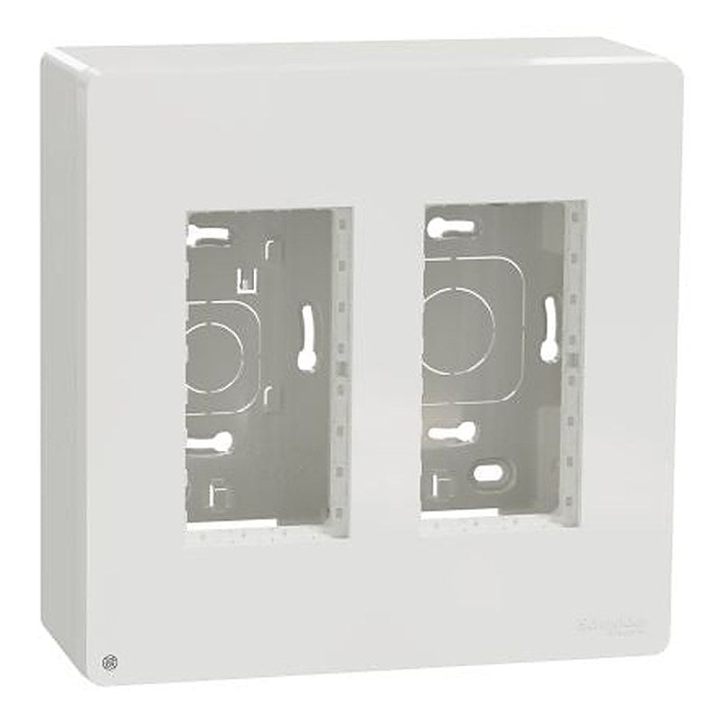 Schneider Electric White ABS Unica Control Station Enclosure - 4 Hole