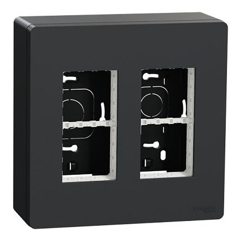 Schneider Electric New Unica Anthracite ABS Back Box Mounting Frame, Surface Mount 165 mm 165mm 60 mm