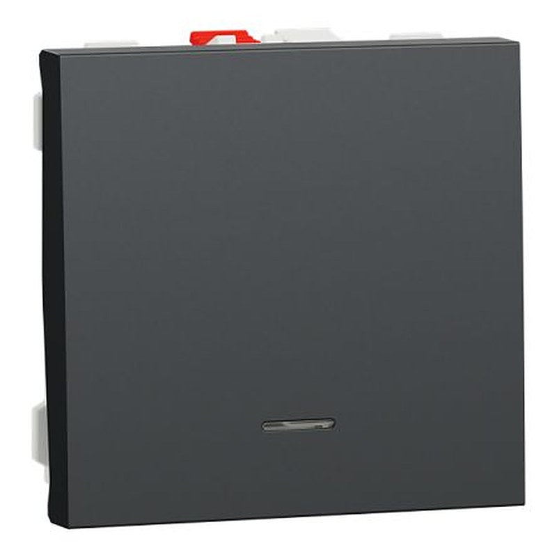 Schneider Electric Anthracite NO Push Button, 1 Gang, New Unica