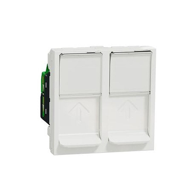 Schneider Electric Unica Series RJ45 Socket Female, Flush, Cat6 STP Shield Rectangular 1 Port 8 Way
