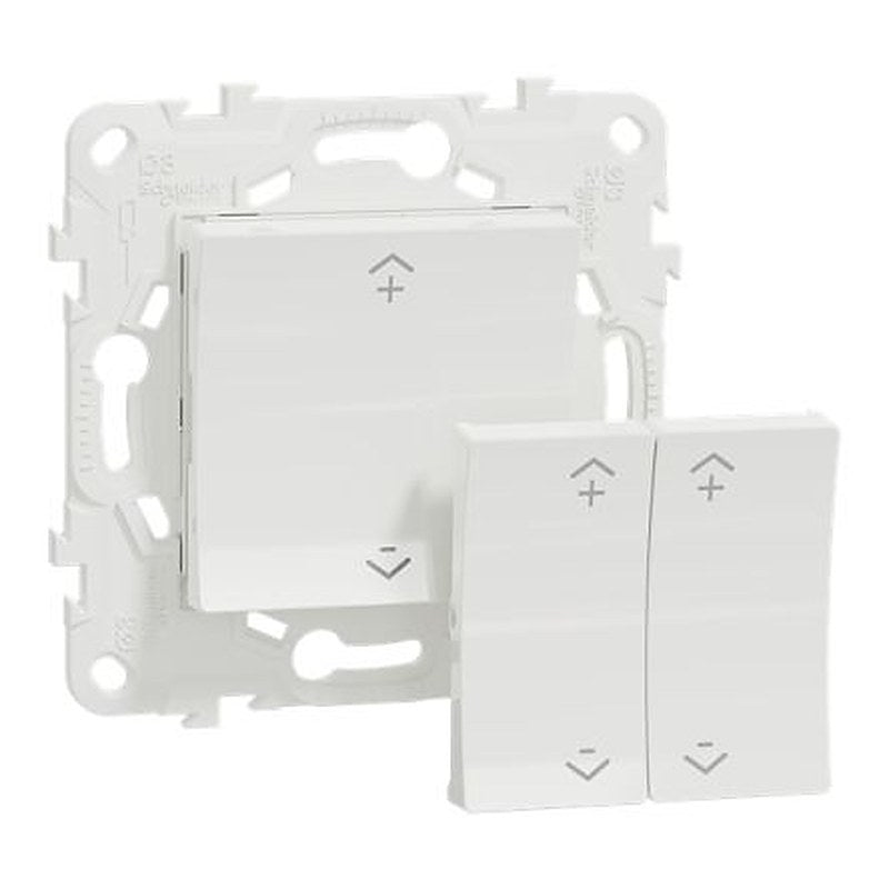 Schneider Electric White Wireless Switch, 2 Gang, Wiser