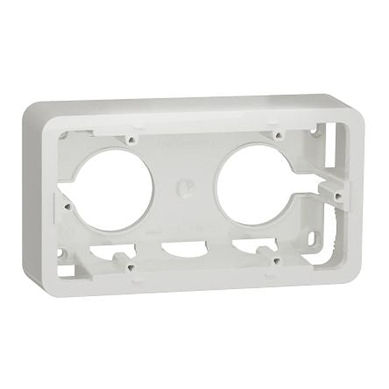 Schneider Electric Unica Pro White ABS Back Box, Surface Mount, 2 Gangs 87 mm 158mm 40 mm