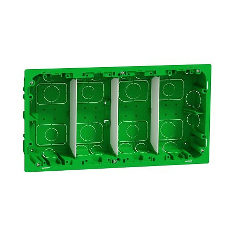 Schneider Electric Green ABS Unica Control Station Enclosure - 4 Hole