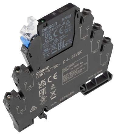 Omron G3RV-ST Solid State Interface Relay, Control:24V dc DIN Rail Screw