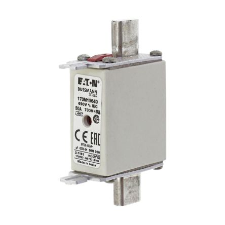 Eaton 50A Fuse 79 mm x 51 mm x 21 mm 690V ac