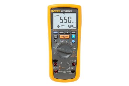 Fluke 1587 FC Insulation Multimeter, 50 V Min, 1000 V Max, 2 GΩ CAT IV, CAT III
