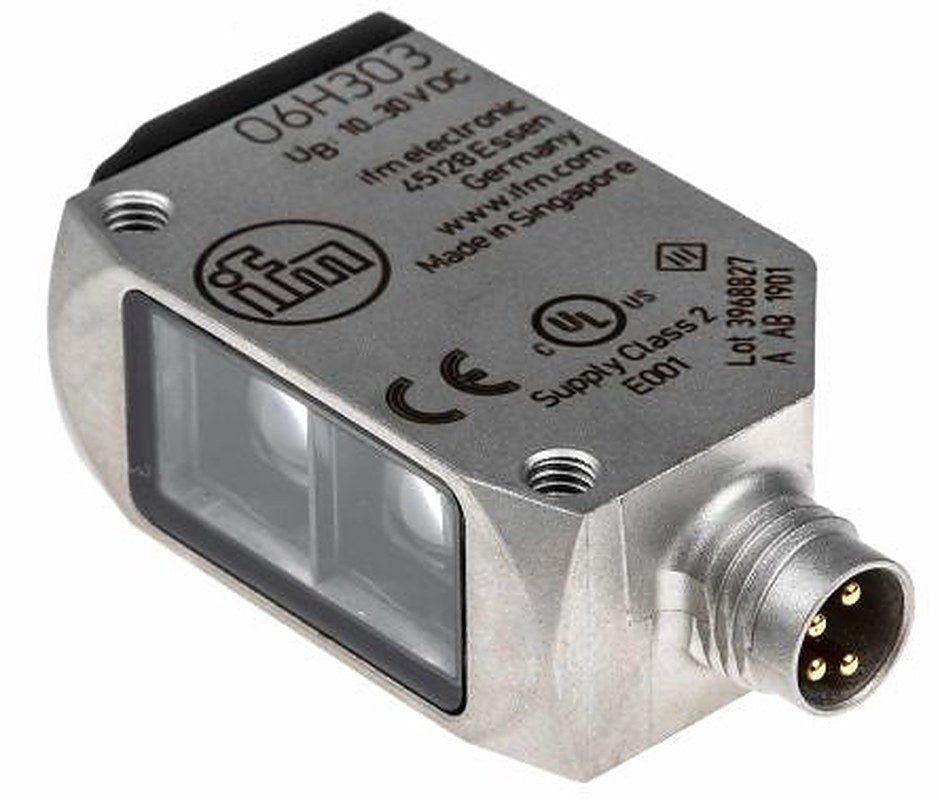 ifm electronic Diffuse Photoelectric Sensor, Block Sensor