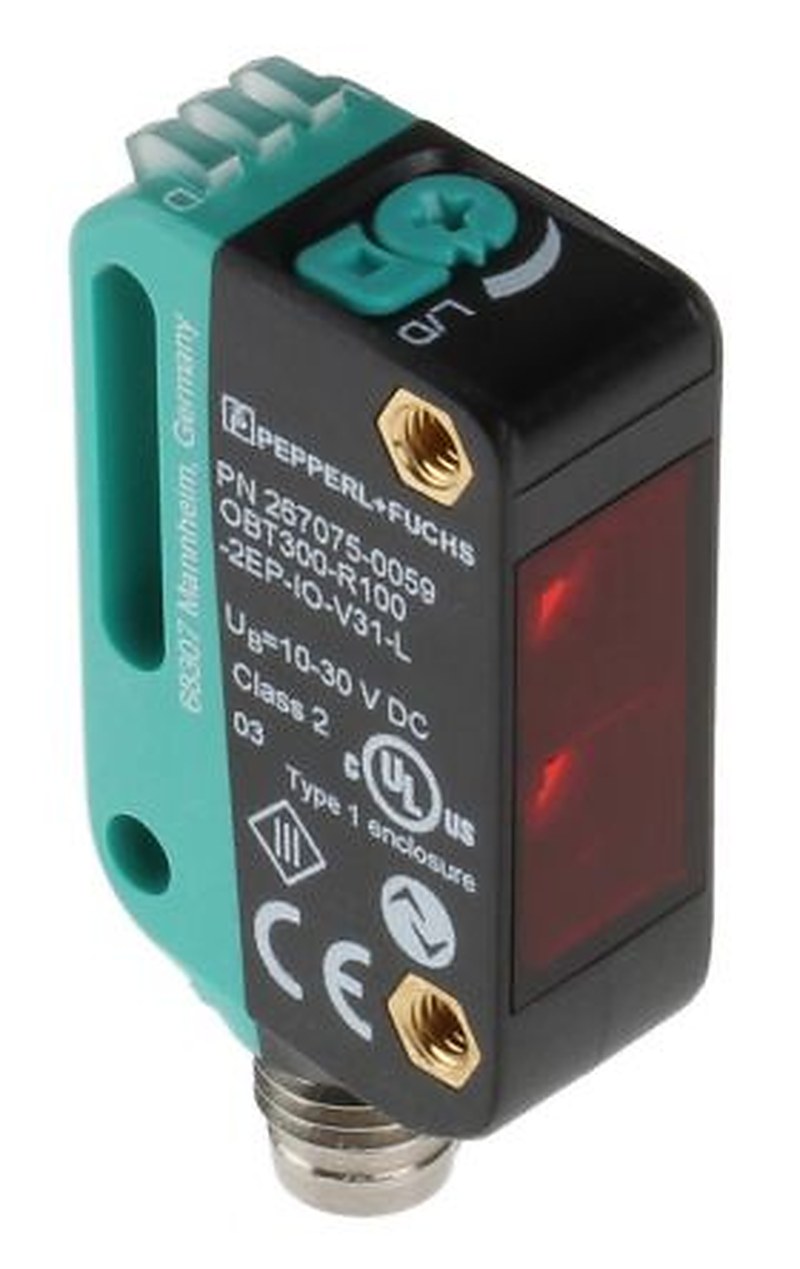 Pepperl + Fuchs Background Suppression Photoelectric Sensor, Block Sensor