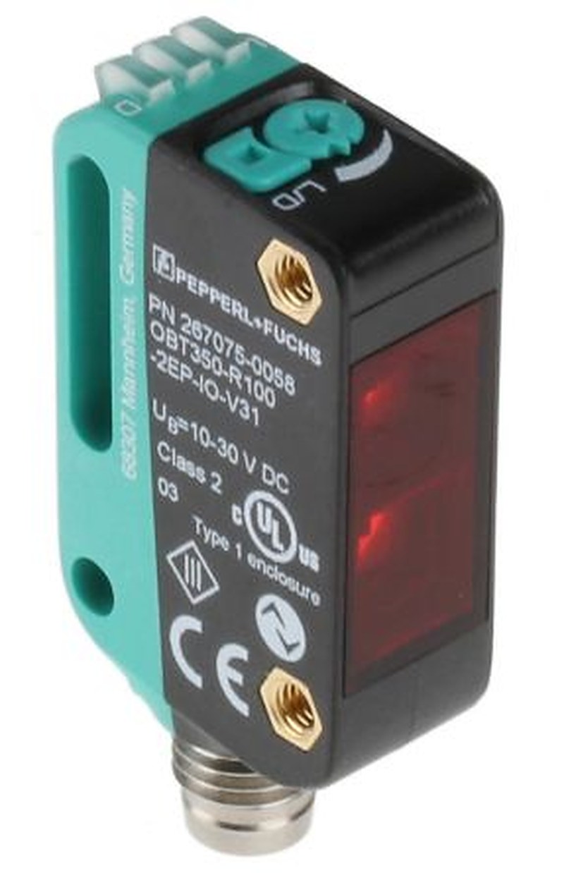 Pepperl + Fuchs Background Suppression Photoelectric Sensor, Block Sensor