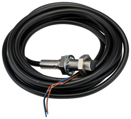 Omron E2B-S08KS01-WP-B1 2M Threaded Barrel Inductive Proximity Sensor, M8 PNP E2B 30V dc 1.5 mm 30 V dc 200mA
