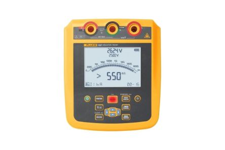 Fluke 1537 Insulation Resistance Tester, 250 V Min, 2500 V Max, 500 GΩ CAT IV, RSCAL