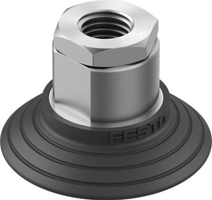 Festo 50 mm Flat Nitrile Rubber (NBR) Vacuum Cup OGVM-50-S-N-G14F G 1/4