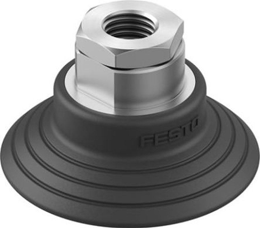 Festo 60 mm Flat Nitrile Rubber (NBR) Vacuum Cup OGVM-60-S-N-G14F G 1/4