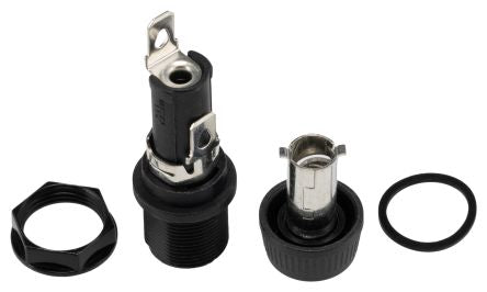 Eaton 20A Panel Mount Fuse Holder, 1P-Pole for 1/4 x 1-1/4 in, 250V