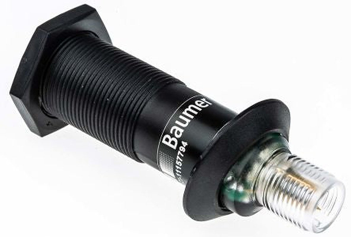Baumer Diffuse Photoelectric Sensor, Barrel Sensor