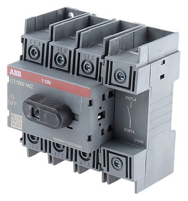 ABB 4-Pole Base Isolator Switch -, IP20, 100A, 560 kW